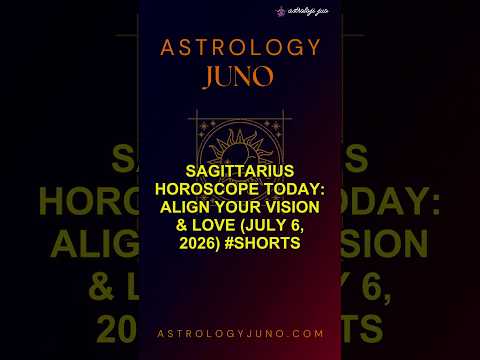 Sagittarius Horoscope Today: Align Your Vision & Love (July 6, 2026) #Shorts