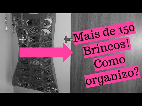 DICA DE ORGANIZADOR DE JÓIAS DE CABIDE + 150 BRINCOS