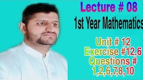 Applications of trigonometry||Law Of cosines||Exercise#12.6||1st Year Maths in Urdu/Hindi