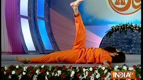 Baba Ramdev's cure for Spinal chord pain (shavasan on back)