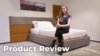 Sommier bed with boiserie headboard panels | Customise Nasua+Geco
