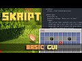 How to make a gui  minecraft skript tutorial