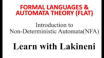 Formal Languages & Automata Theory-FLAT-Part-13(Introduction to NFA ) (JNTUK,JNTUH,JNTUA,JNTUGV)