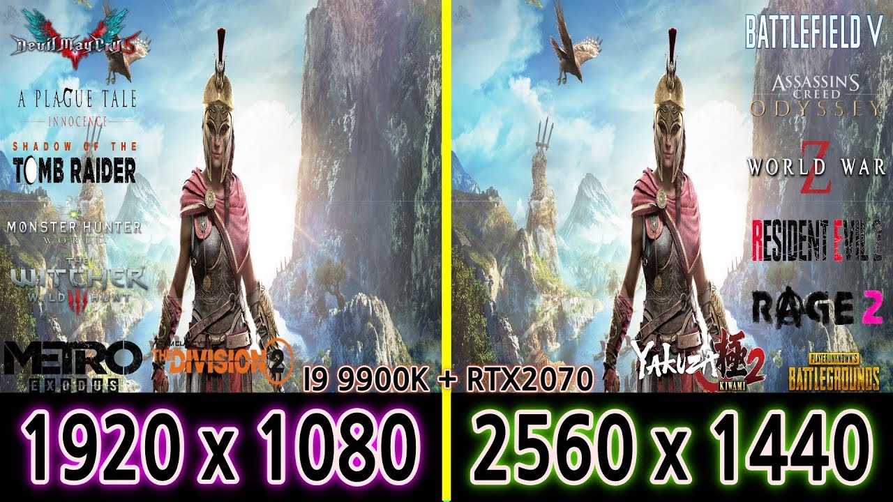 I9 9900k Rtx 70 1080 Fhd Vs Qhd 1440 Frame Rate Test 15 Games Compla Let S Play Index
