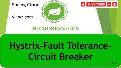 Step 31. How to implement fault tolerance in micro services using Hystrix.