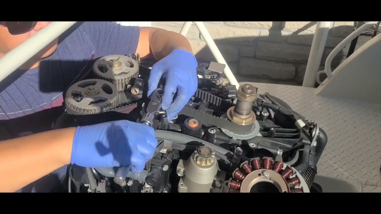 2006 Mercury 115 EFI / Yamaha F115 Outboard Timing Belt Replace