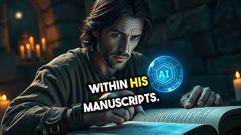 Medieval Scribe Meets Futuristic AI: The Timeless Legacy of Knowledge