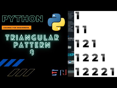 PYTHON | TRIANGULAR PATTERN PROGRAM 8