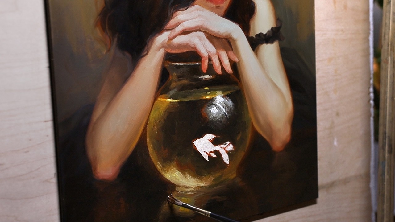 Рисуем стеклянный аквариум 🎨 ЧАСТЬ 4