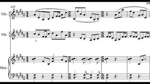 Elias Haddad - Sweet Obsession for Percussion Trio (2020) [Score-Video]