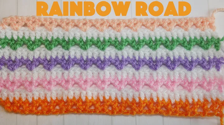 Create a Beautiful Rainbow Crochet Baby Blanket!