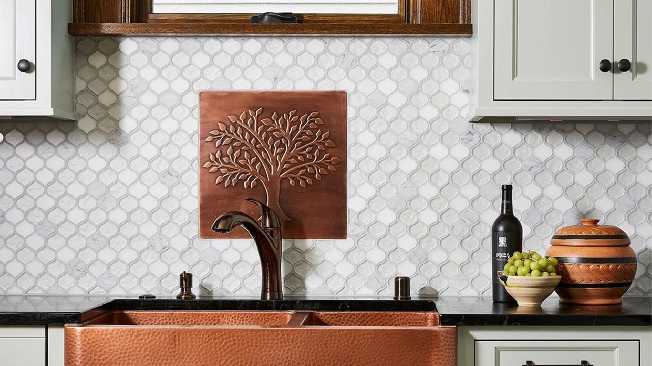 Tree of life - Handmade Tile - 100% Copper, Stainless Steel or Brass