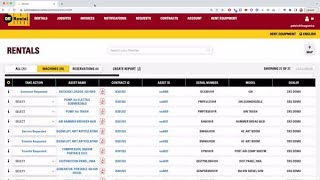 CatRentalStore.com customer portal Tutorial : Update a PO Number