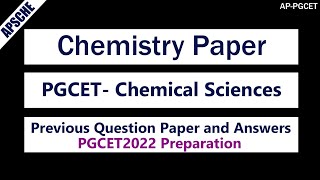 APSCHE PGCET Chemistry previous question paper & answers appgcet Chemistry paper #pgcet #apsche2022 screenshot 5