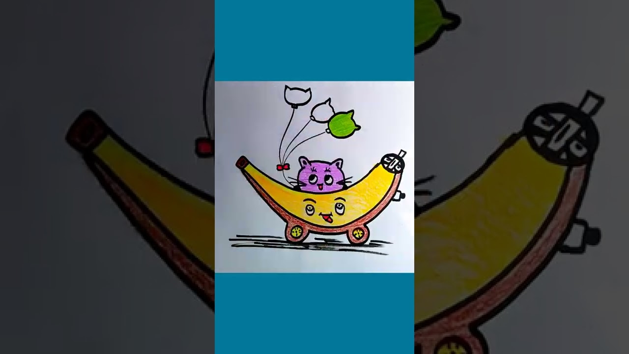 How To Draw Banana Car