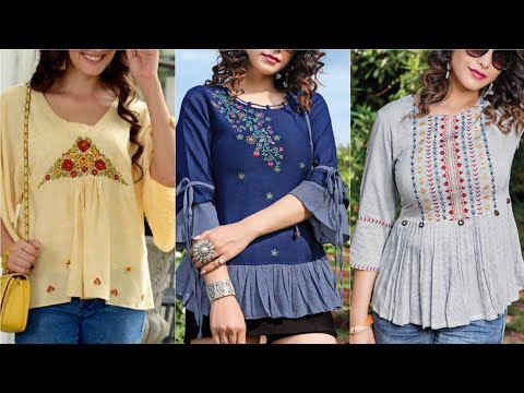 Latest sleeveless top collections for girls 2021, Tops for girls, Top  design for girls