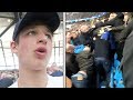 MAN CITY FANS KICK OFF vs Tottenham... (Angry after Champions League)