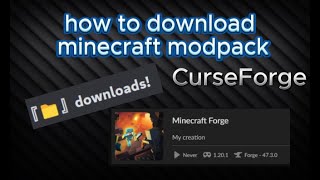 how to download a modpack from my discord (CurseForge)