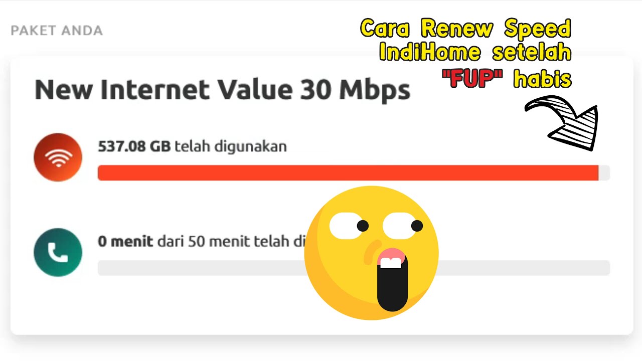 Cara Renew Speed Indihome Setelah FUP Habis - YouTube