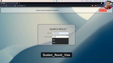 Project On Student Result Management System Using Django Framework