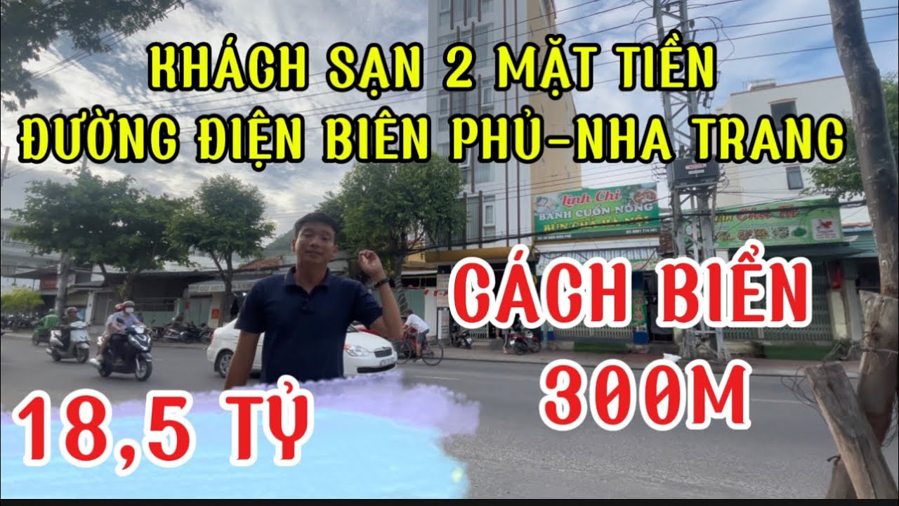 GIẢM MẠNH – KHÁCH SẠN 6 TẦNG – 2 MẶT TIỀN – VĨNH HÒA, NHA TRANG– DỄ KHAI THÁC – DÒNG TIỀN CÓ SẴN
