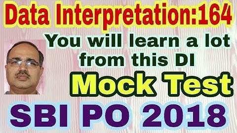 Data Interpretation-164 | SBI PO 2018 | Mock Test | Unique Solution #Amar Sir”
