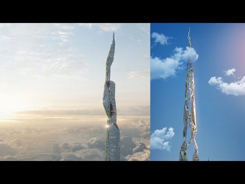 Video: By 2062, The Architects Propose To Print A Skyscraper 4.8 Km High - Alternative View