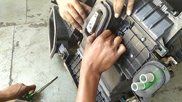 how to open swift dzire blower box & clean cooling coil