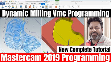 MasterCam 2019 CNC Programming Tutorials For Beginners Dynamic Milling 2D Tool Path Hindi Tutorials
