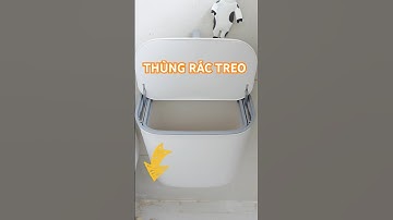 Thùng rác này treo lên trong nhà vệ sinh hay tủ bếp đều tiện bỏ rác #letnhancheck #review #giadung