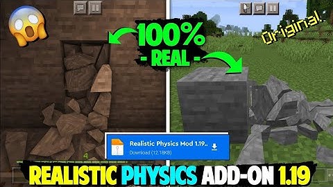 Realistic Physics Add-on for Minecraft Pe 1.18/1.19 - Mod For Mcpe 1.19