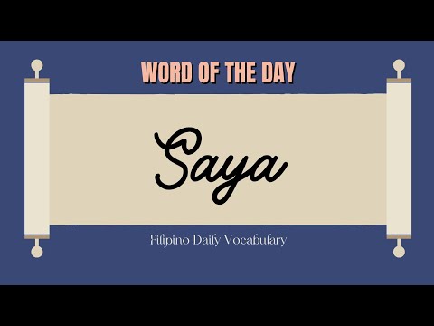 Saya in English Pronunciation