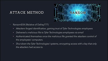 COMP 435: Tyler Technologies Ransomware Attack
