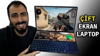 Aynı Anda İki̇ Oyun Oynatan Çift Ekranlı Laptop Tasarımcı Bilgisayarı Zenbook Pro 14 Duo Ux8402