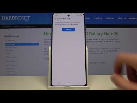 Factory Reset SAMSUNG Galaxy Note 20 – Erase All Data & Settings