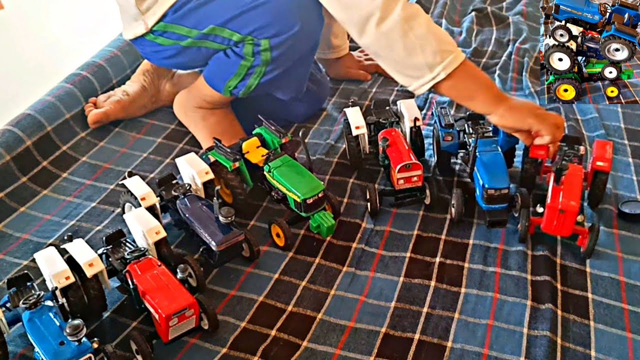 kids playing toys tractors model indian tractor model toy model
