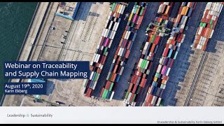 'The Business Case for Supply Chain Mapping and Traceability'