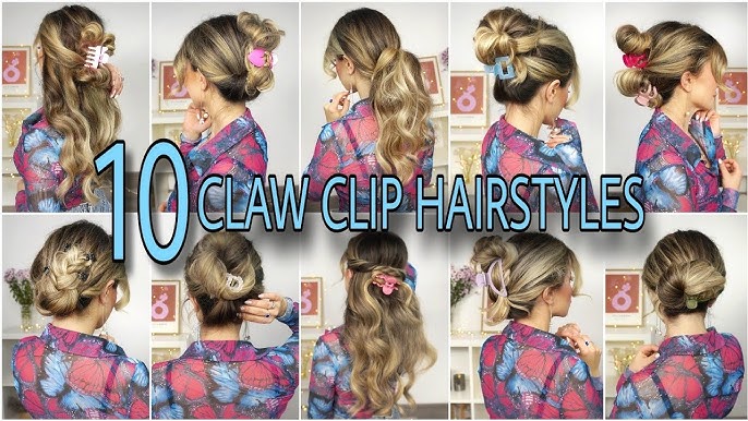 Claw Clip Hairstyle on Short Hair✨ #beauty #hairstyles #hairtransforma