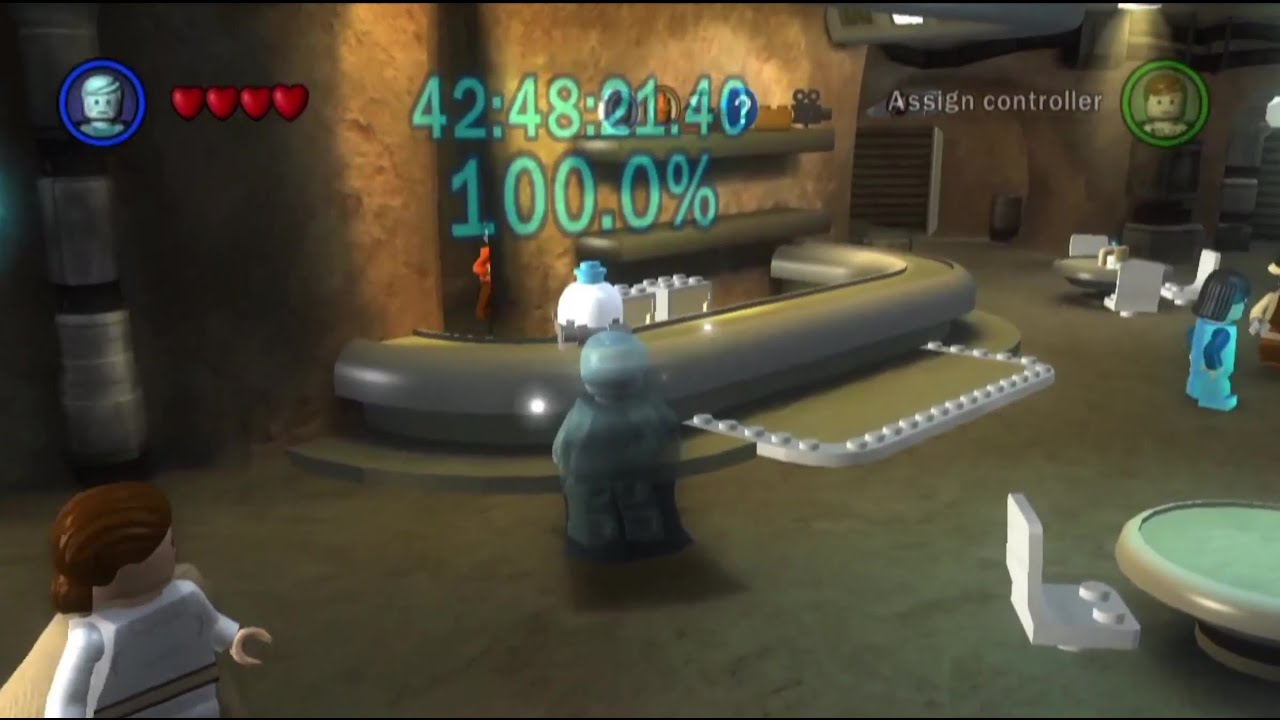 Lego Star Wars The Complete Saga 100 Completion 160 Gold Bricks