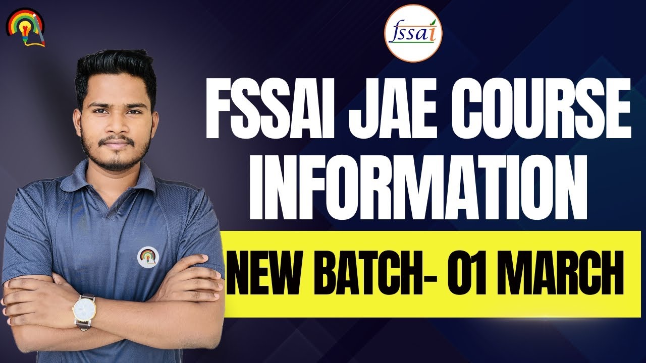 FSSAI JAE VS CFSO Course| FSSAI Junior Analyst Course Detail | Food Analyst Exam Preparation