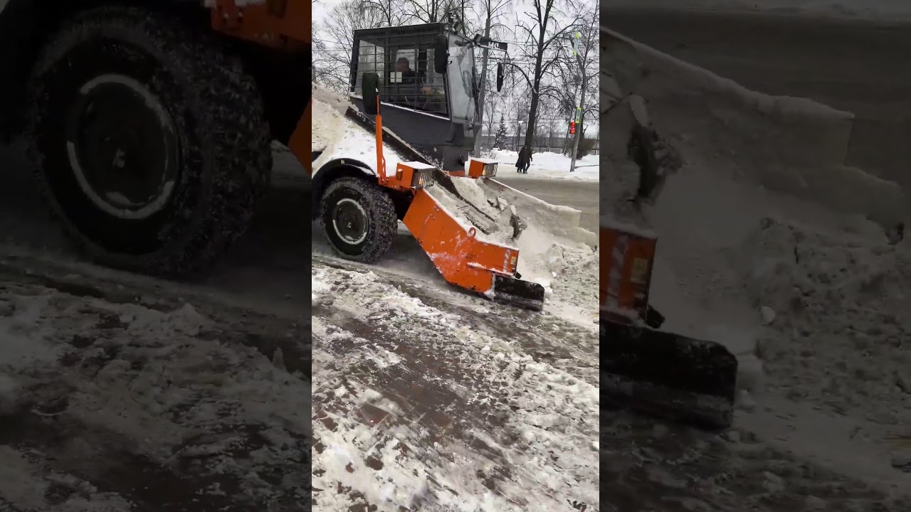 Так чистят дороги в Ярославле! Уборка снега.