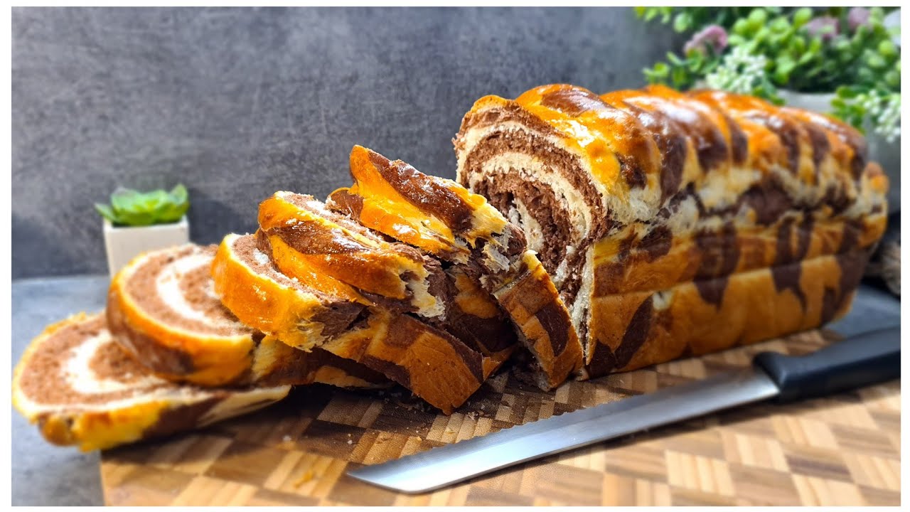 Brioche roulée bicolore || Tangzhong  || Facile à faire