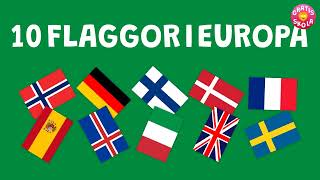 Lär dig 10 FLAGGOR I EUROPA (1/4) screenshot 3