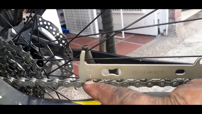 MATINA Verificador de cadena, herramienta de control de cadena de bicicleta  y medidor de cadena, indicador de desgaste de cadena e indicador de