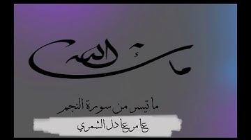 عامر عادل الشمري - ماتيسر له من سورة النجم