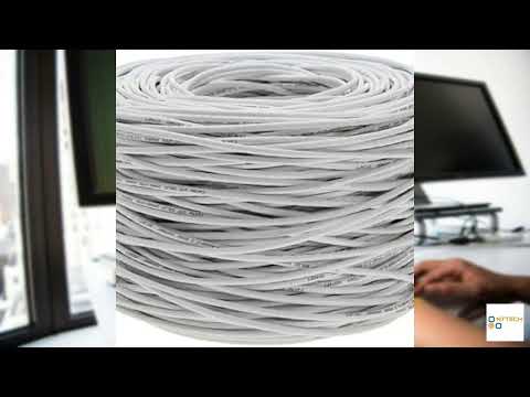 Review - Cables Direct Online 1000ft Plenum White Cat5e Solid 24AWG Cable Cat5 Bulk Pull