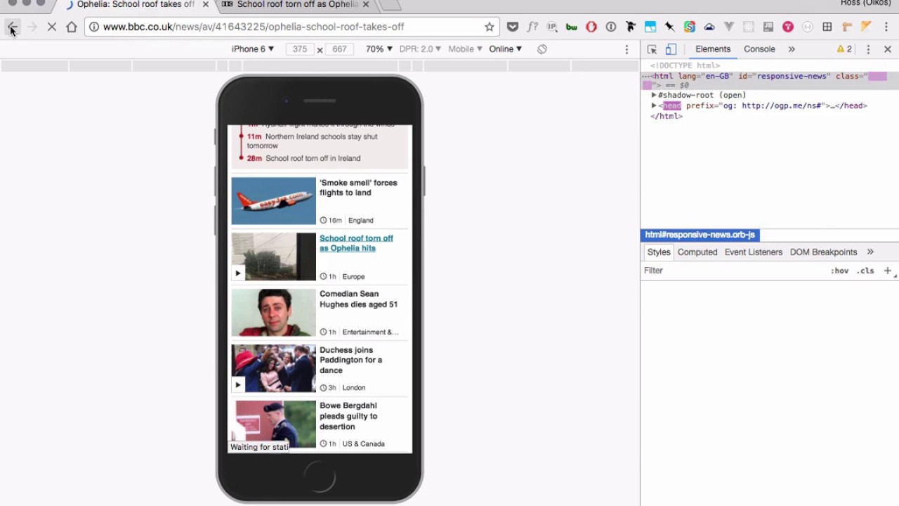 Web Browser Dev Tools Part 1: mobile website testing - YouTube