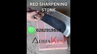 Best Red Sharpening Stone for Razor Sharp Knives 🔥 Knife Sharpening Tutorial #adhaken #butcherknife