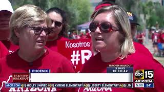 Arizona teachers continue protests at state capitol