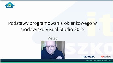 Wstęp - Podstawy programowania okienkowego w środowisku Visual Studio (1/15)